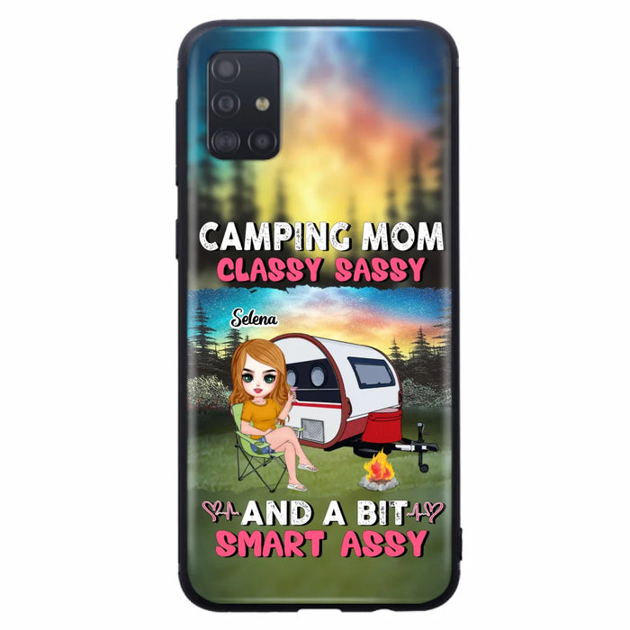 Custom Personalized Camping Mom Phone Case - Gift Idea For Camping Lover/ Mother's Day - Camping Mom Classy Sassy And A Bit Smart Assy - Case For iPhone And Samsung