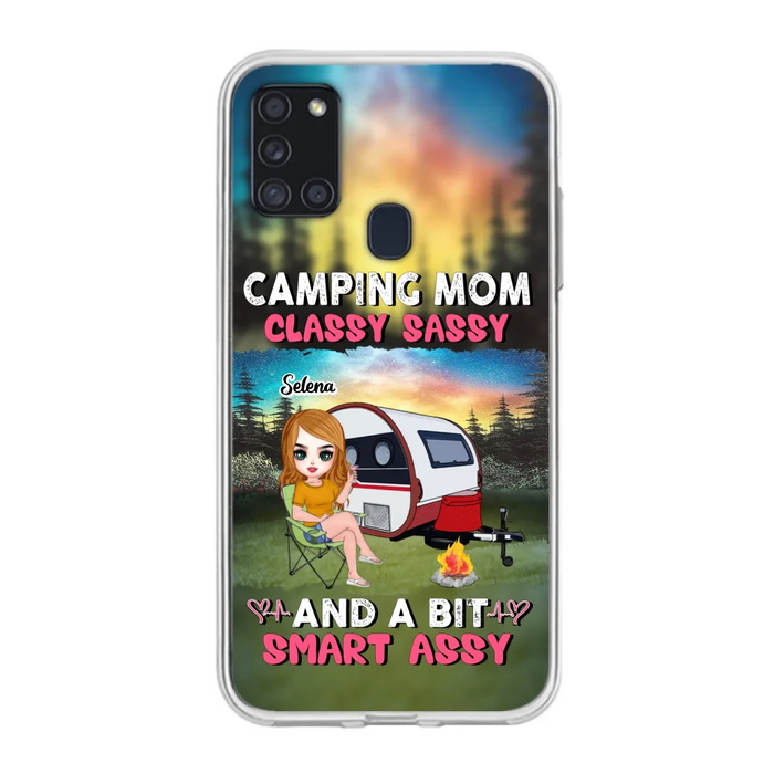 Custom Personalized Camping Mom Phone Case - Gift Idea For Camping Lover/ Mother's Day - Camping Mom Classy Sassy And A Bit Smart Assy - Case For iPhone And Samsung