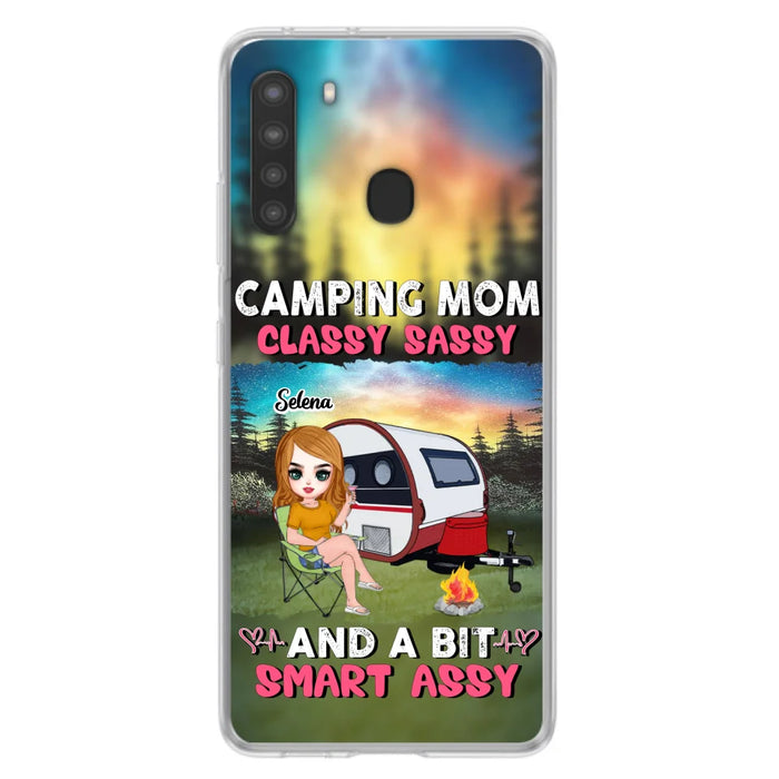 Custom Personalized Camping Mom Phone Case - Gift Idea For Camping Lover/ Mother's Day - Camping Mom Classy Sassy And A Bit Smart Assy - Case For iPhone And Samsung