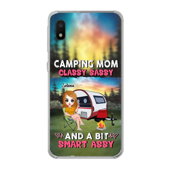 Custom Personalized Camping Mom Phone Case - Gift Idea For Camping Lover/ Mother's Day - Camping Mom Classy Sassy And A Bit Smart Assy - Case For iPhone And Samsung