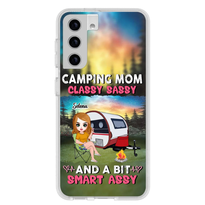 Custom Personalized Camping Mom Phone Case - Gift Idea For Camping Lover/ Mother's Day - Camping Mom Classy Sassy And A Bit Smart Assy - Case For iPhone And Samsung