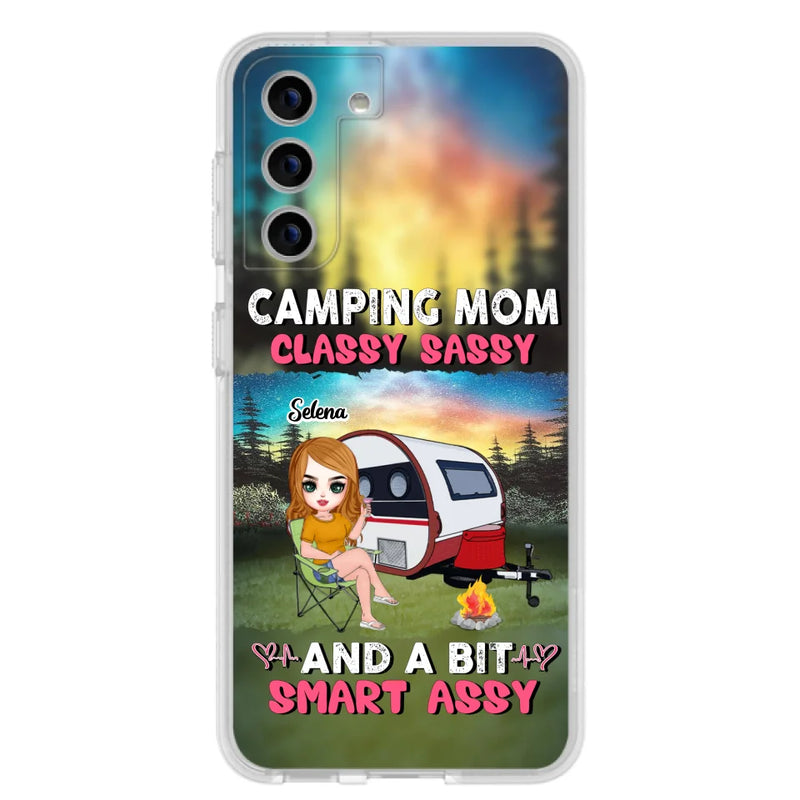 Custom Personalized Camping Mom Phone Case - Gift Idea For Camping Lover/ Mother's Day - Camping Mom Classy Sassy And A Bit Smart Assy - Case For iPhone And Samsung