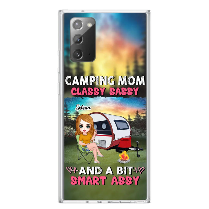 Custom Personalized Camping Mom Phone Case - Gift Idea For Camping Lover/ Mother's Day - Camping Mom Classy Sassy And A Bit Smart Assy - Case For iPhone And Samsung