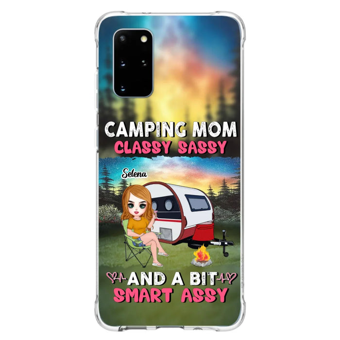 Custom Personalized Camping Mom Phone Case - Gift Idea For Camping Lover/ Mother's Day - Camping Mom Classy Sassy And A Bit Smart Assy - Case For iPhone And Samsung