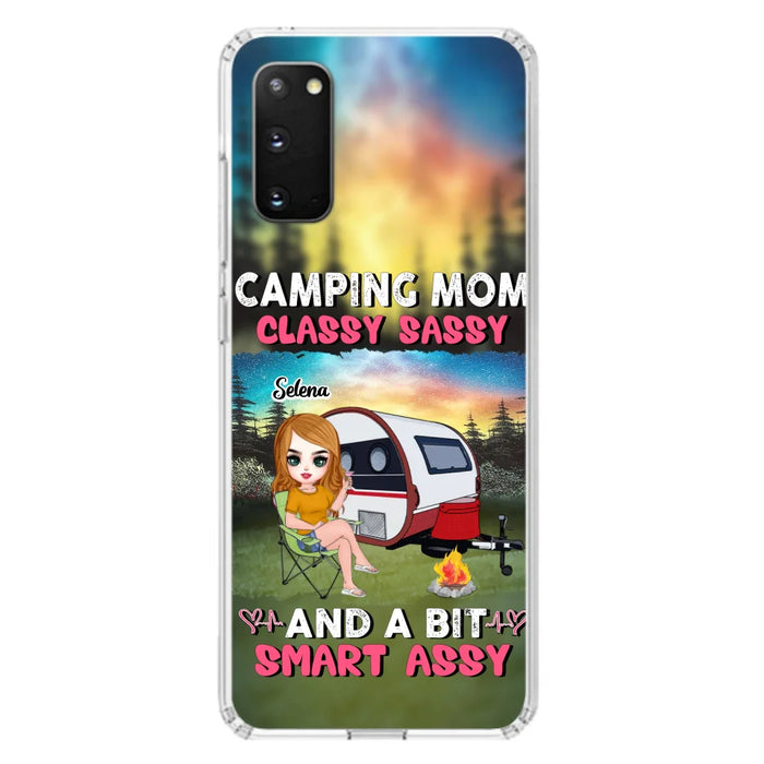 Custom Personalized Camping Mom Phone Case - Gift Idea For Camping Lover/ Mother's Day - Camping Mom Classy Sassy And A Bit Smart Assy - Case For iPhone And Samsung