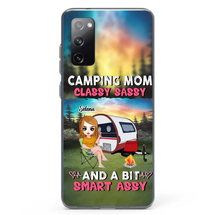 Custom Personalized Camping Mom Phone Case - Gift Idea For Camping Lover/ Mother's Day - Camping Mom Classy Sassy And A Bit Smart Assy - Case For iPhone And Samsung