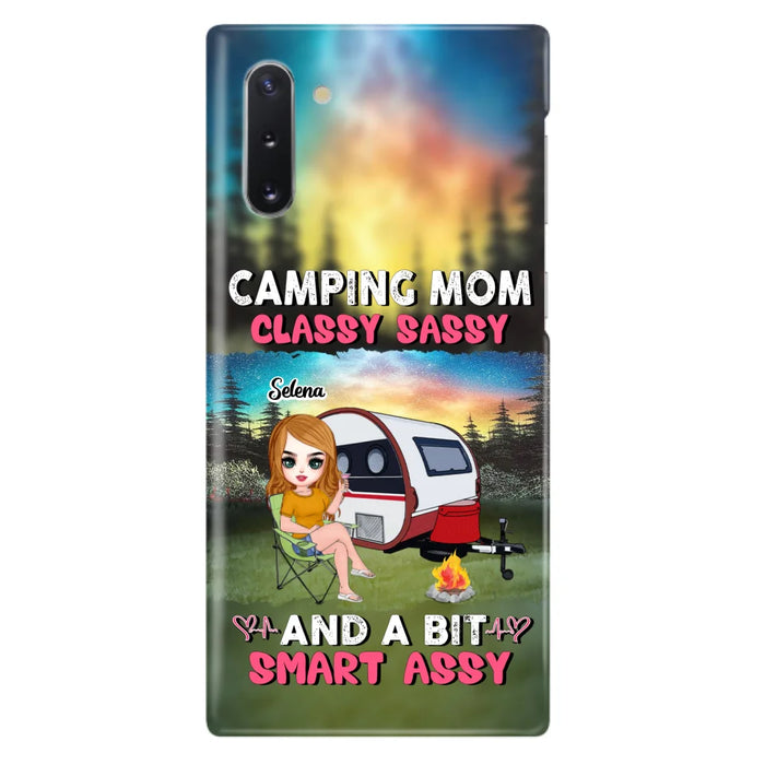 Custom Personalized Camping Mom Phone Case - Gift Idea For Camping Lover/ Mother's Day - Camping Mom Classy Sassy And A Bit Smart Assy - Case For iPhone And Samsung