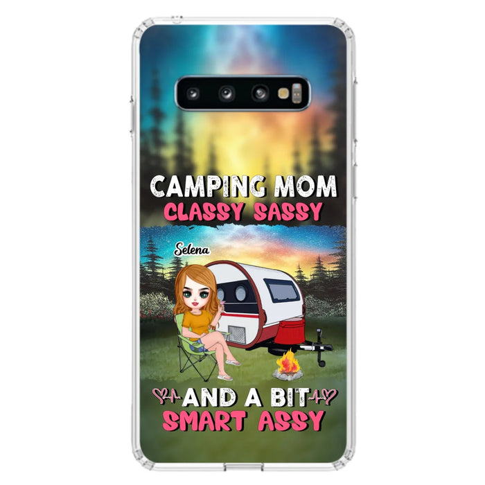 Custom Personalized Camping Mom Phone Case - Gift Idea For Camping Lover/ Mother's Day - Camping Mom Classy Sassy And A Bit Smart Assy - Case For iPhone And Samsung