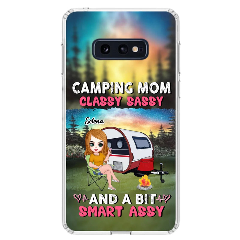 Custom Personalized Camping Mom Phone Case - Gift Idea For Camping Lover/ Mother's Day - Camping Mom Classy Sassy And A Bit Smart Assy - Case For iPhone And Samsung