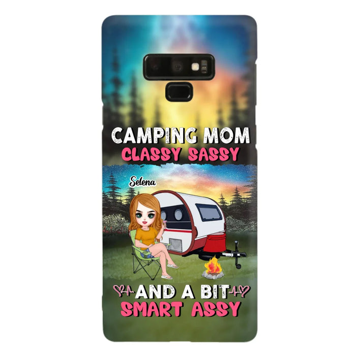 Custom Personalized Camping Mom Phone Case - Gift Idea For Camping Lover/ Mother's Day - Camping Mom Classy Sassy And A Bit Smart Assy - Case For iPhone And Samsung