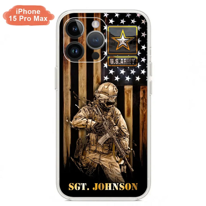 Custom Personalized Veteran Phone Case - Gift Idea For Veteran/ Soldier - Case For iPhone And Samsung