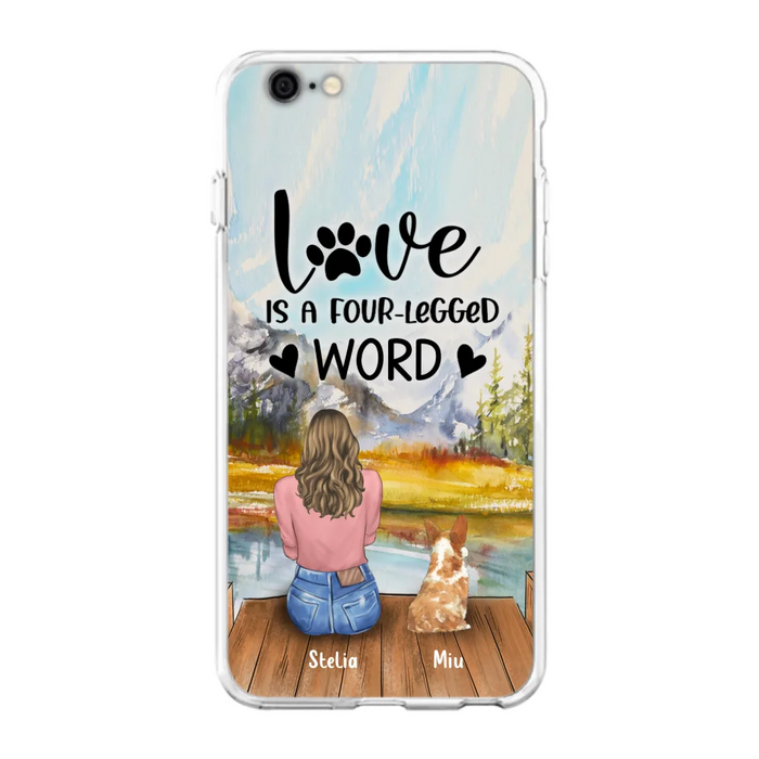 Custom Personalized Pet Mom/Pet Dad Phone Case - Gift for Dog Lovers/Cat Lovers - Up to 4 Pets - Life is better with fur babies