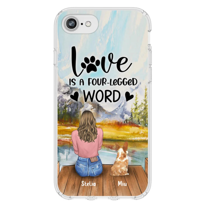 Custom Personalized Pet Mom/Pet Dad Phone Case - Gift for Dog Lovers/Cat Lovers - Up to 4 Pets - Life is better with fur babies