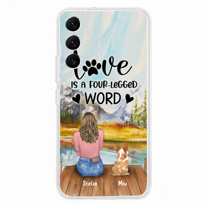 Custom Personalized Pet Mom/Pet Dad Phone Case - Gift for Dog Lovers/Cat Lovers - Up to 4 Pets - Life is better with fur babies