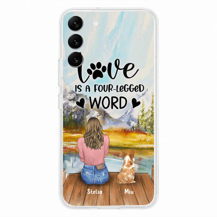 Custom Personalized Pet Mom/Pet Dad Phone Case - Gift for Dog Lovers/Cat Lovers - Up to 4 Pets - Life is better with fur babies