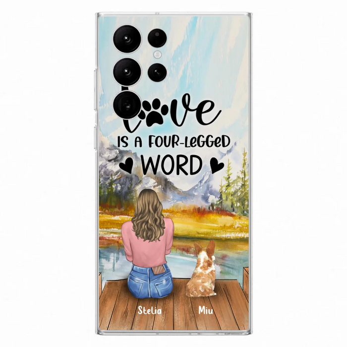 Custom Personalized Pet Mom/Pet Dad Phone Case - Gift for Dog Lovers/Cat Lovers - Up to 4 Pets - Life is better with fur babies