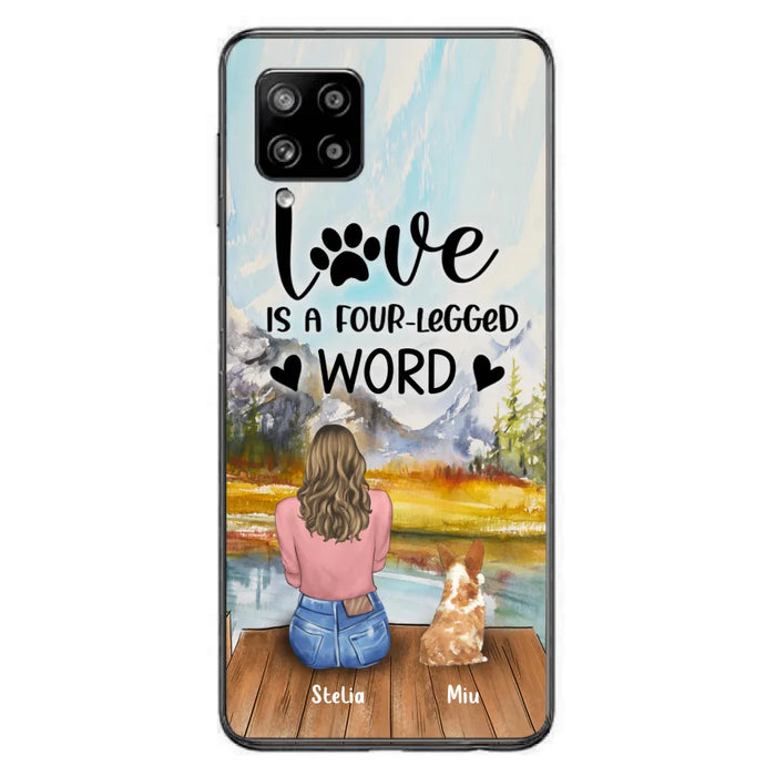 Custom Personalized Pet Mom/Pet Dad Phone Case - Gift for Dog Lovers/Cat Lovers - Up to 4 Pets - Life is better with fur babies