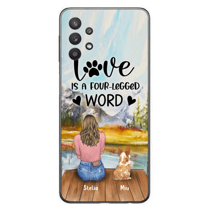 Custom Personalized Pet Mom/Pet Dad Phone Case - Gift for Dog Lovers/Cat Lovers - Up to 4 Pets - Life is better with fur babies