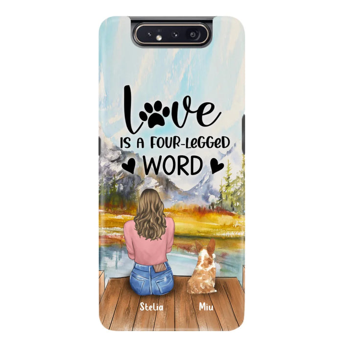 Custom Personalized Pet Mom/Pet Dad Phone Case - Gift for Dog Lovers/Cat Lovers - Up to 4 Pets - Life is better with fur babies