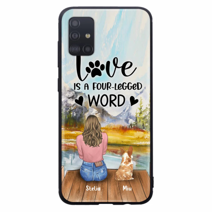 Custom Personalized Pet Mom/Pet Dad Phone Case - Gift for Dog Lovers/Cat Lovers - Up to 4 Pets - Life is better with fur babies