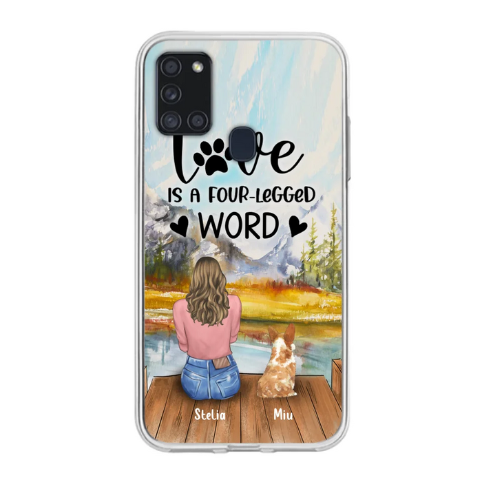 Custom Personalized Pet Mom/Pet Dad Phone Case - Gift for Dog Lovers/Cat Lovers - Up to 4 Pets - Life is better with fur babies