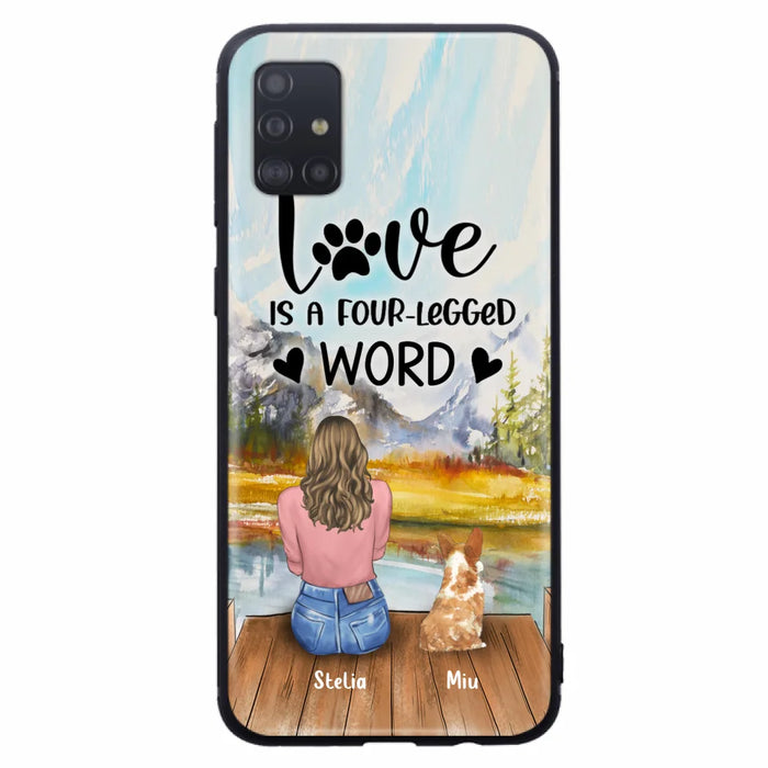 Custom Personalized Pet Mom/Pet Dad Phone Case - Gift for Dog Lovers/Cat Lovers - Up to 4 Pets - Life is better with fur babies