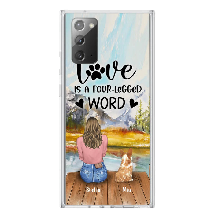 Custom Personalized Pet Mom/Pet Dad Phone Case - Gift for Dog Lovers/Cat Lovers - Up to 4 Pets - Life is better with fur babies