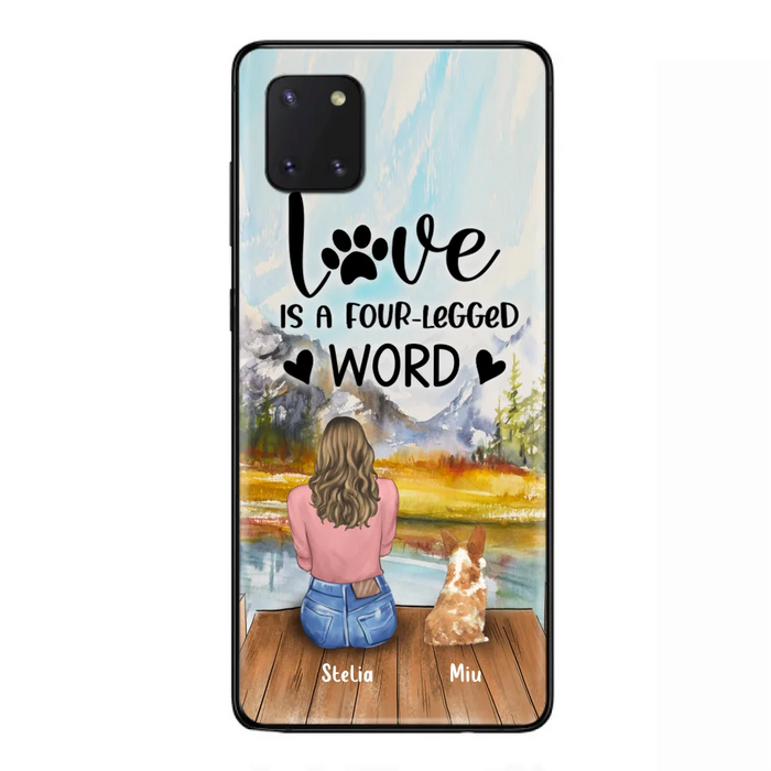 Custom Personalized Pet Mom/Pet Dad Phone Case - Gift for Dog Lovers/Cat Lovers - Up to 4 Pets - Life is better with fur babies