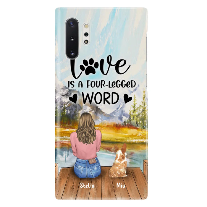 Custom Personalized Pet Mom/Pet Dad Phone Case - Gift for Dog Lovers/Cat Lovers - Up to 4 Pets - Life is better with fur babies