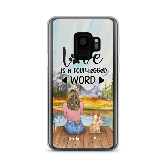 Custom Personalized Pet Mom/Pet Dad Phone Case - Gift for Dog Lovers/Cat Lovers - Up to 4 Pets - Life is better with fur babies