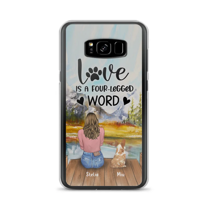 Custom Personalized Pet Mom/Pet Dad Phone Case - Gift for Dog Lovers/Cat Lovers - Up to 4 Pets - Life is better with fur babies