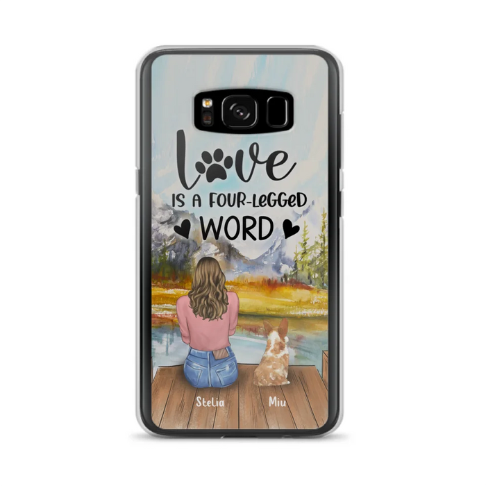 Custom Personalized Pet Mom/Pet Dad Phone Case - Gift for Dog Lovers/Cat Lovers - Up to 4 Pets - Life is better with fur babies