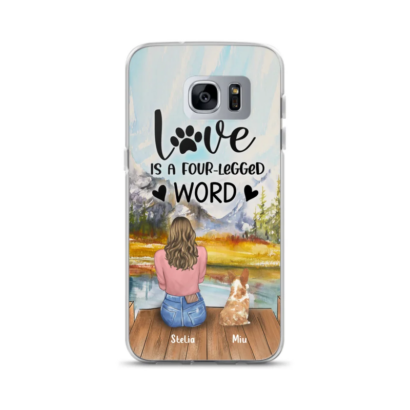 Custom Personalized Pet Mom/Pet Dad Phone Case - Gift for Dog Lovers/Cat Lovers - Up to 4 Pets - Life is better with fur babies
