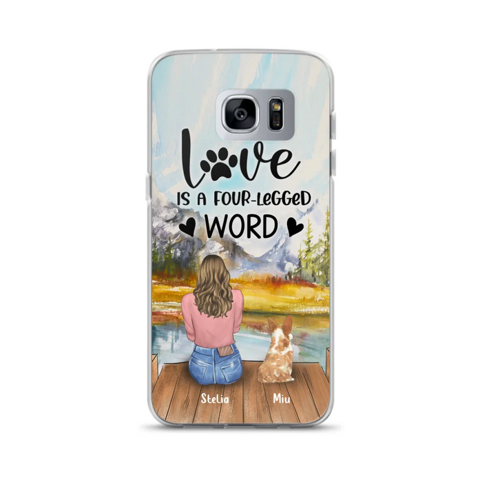 Custom Personalized Pet Mom/Pet Dad Phone Case - Gift for Dog Lovers/Cat Lovers - Up to 4 Pets - Life is better with fur babies