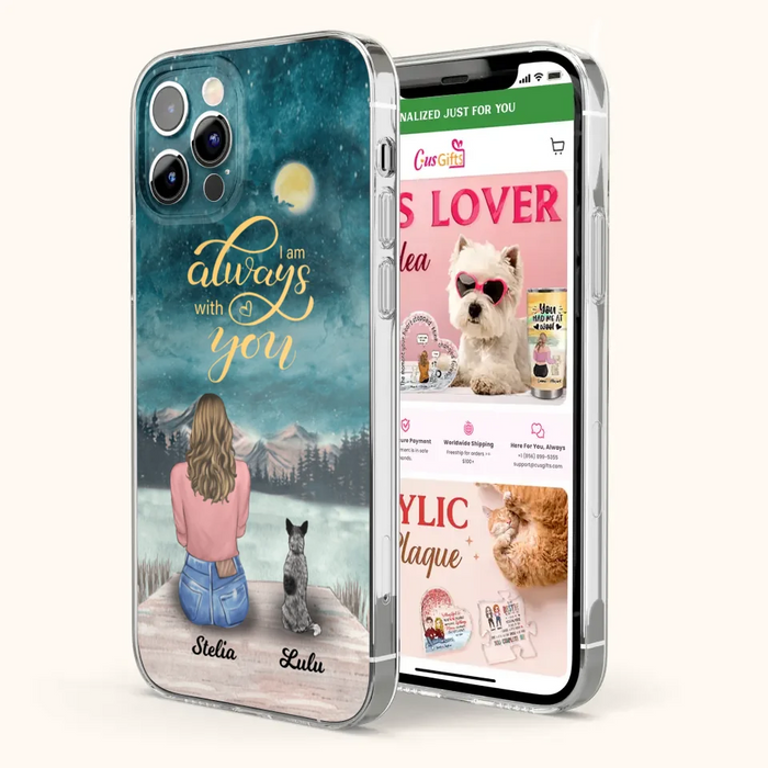 Personalized Phone Case Dog Mom - Gift For Dog Lovers with upto 4 Dogs - Busy Being A Dog Mom