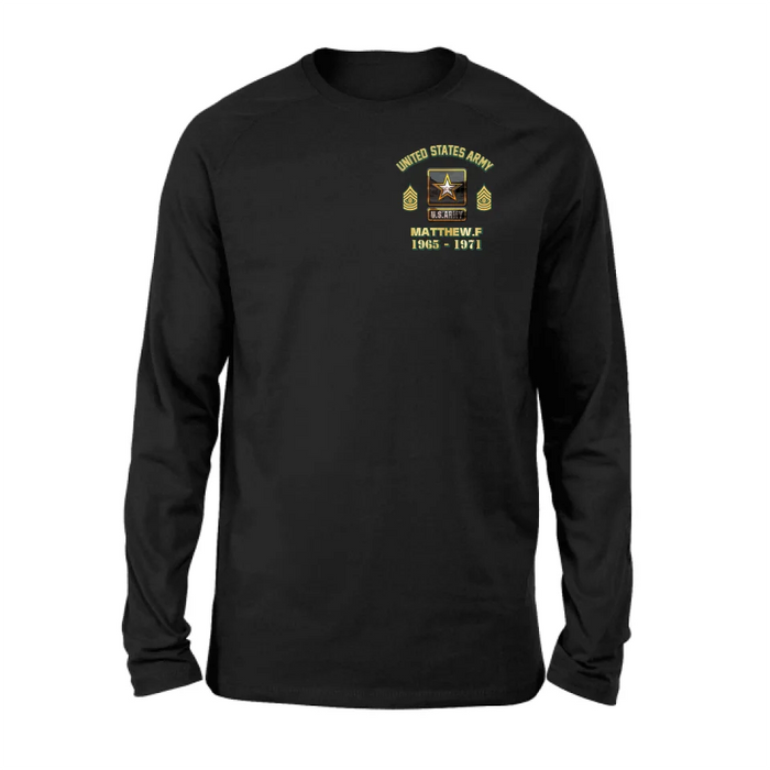 Custom Personalized Veteran Shirt/Hoodie - Gift Idea for Veteran - Custom Name Logo Rank