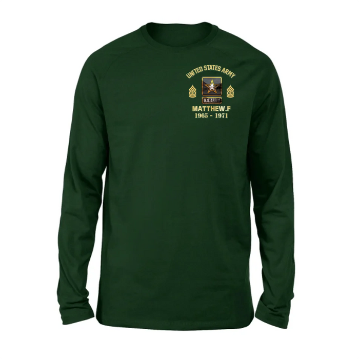 Custom Personalized Veteran Shirt/Hoodie - Gift Idea for Veteran - Custom Name Logo Rank