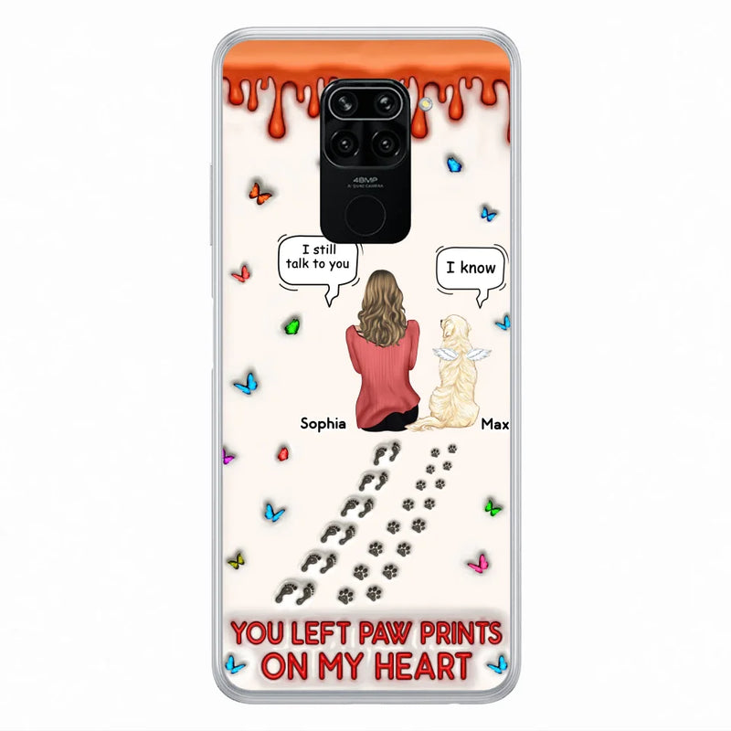 Custom Personalized Memorial Pet Phone Case - Memorial Gift Idea For Pet Owner - Case For Xiaomi/ Oppo/ Huawei - You Left Paw Prints On My Heart
