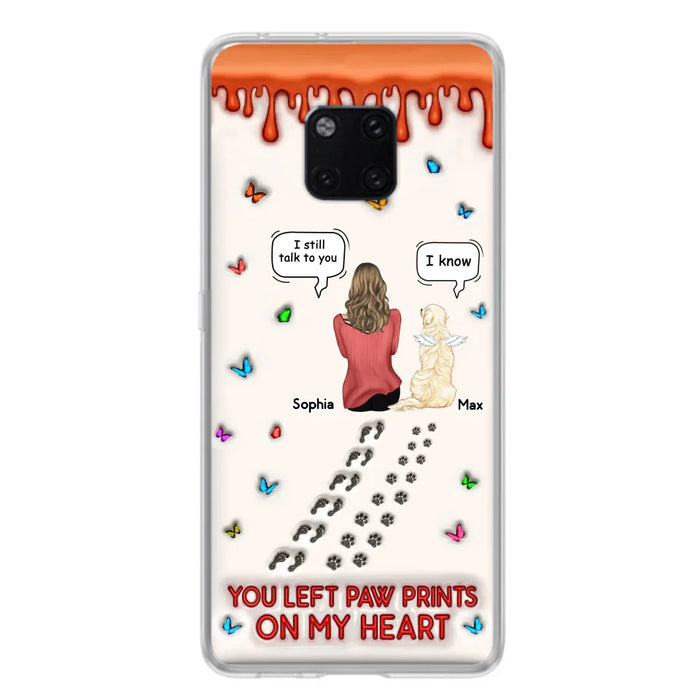 Custom Personalized Memorial Pet Phone Case - Memorial Gift Idea For Pet Owner - Case For Xiaomi/ Oppo/ Huawei - You Left Paw Prints On My Heart