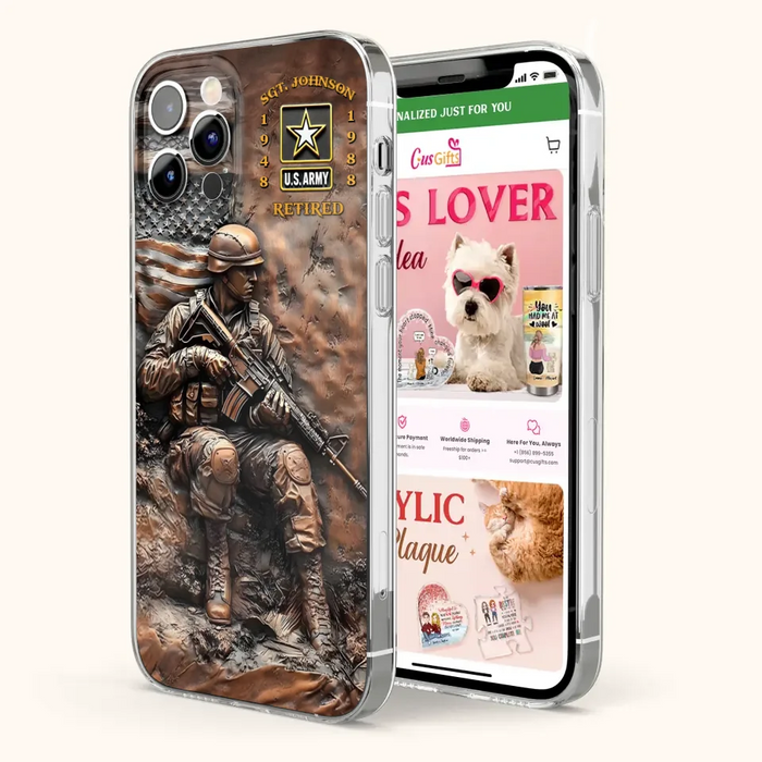 Custom Personalized Veteran Phone Case - Gift Idea For Veteran - Case For iPhone/ Samsung