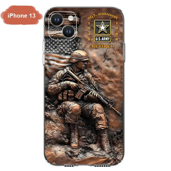 Custom Personalized Veteran Phone Case - Gift Idea For Veteran - Case For iPhone/ Samsung