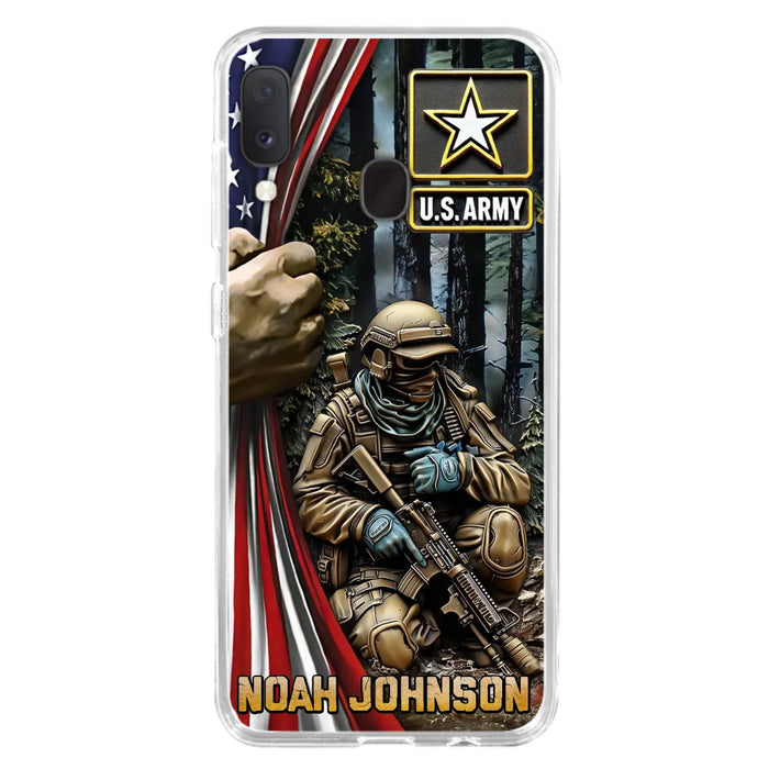 Custom Personalized Veteran Phone Case For iPhone/ Samsung - Veteran Gift Idea - Custom Name