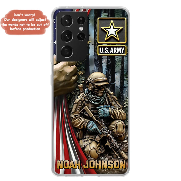 Custom Personalized Veteran Phone Case For iPhone/ Samsung - Veteran Gift Idea - Custom Name