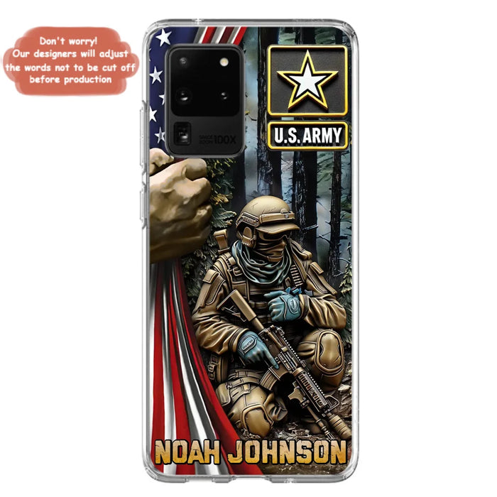 Custom Personalized Veteran Phone Case For iPhone/ Samsung - Veteran Gift Idea - Custom Name