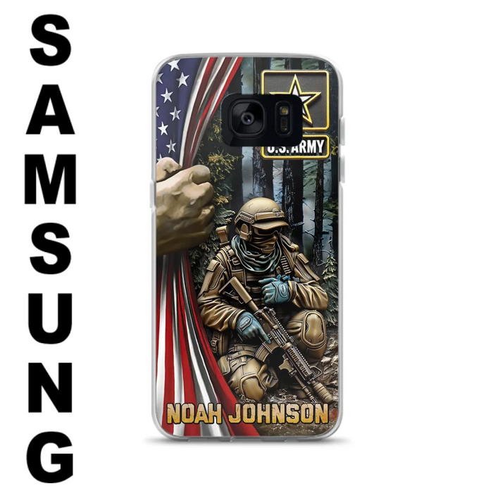 Custom Personalized Veteran Phone Case For iPhone/ Samsung - Veteran Gift Idea - Custom Name