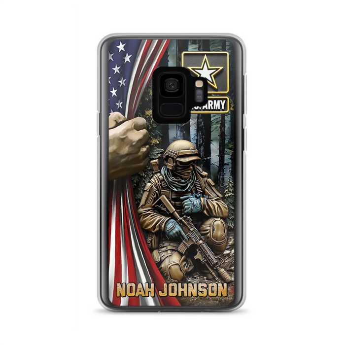 Custom Personalized Veteran Phone Case For iPhone/ Samsung - Veteran Gift Idea - Custom Name