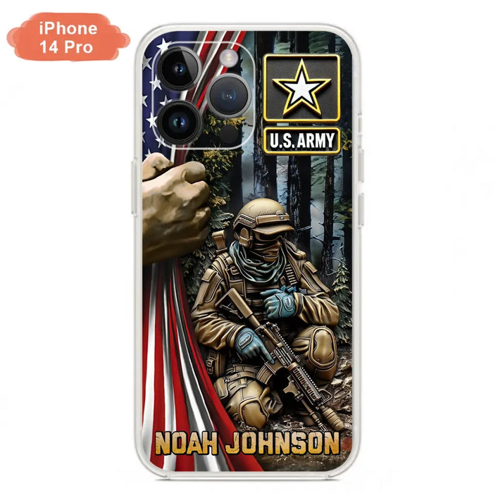 Custom Personalized Veteran Phone Case For iPhone/ Samsung - Veteran Gift Idea - Custom Name