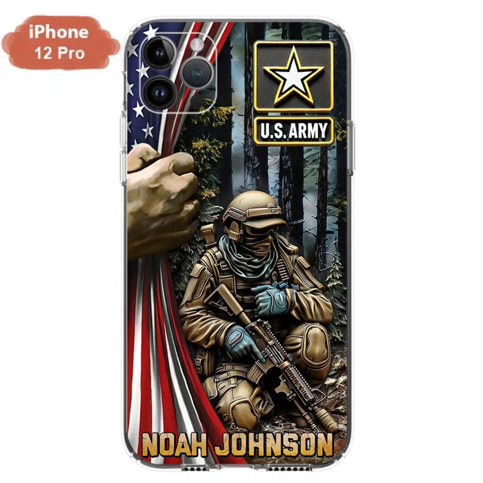 Custom Personalized Veteran Phone Case For iPhone/ Samsung - Veteran Gift Idea - Custom Name