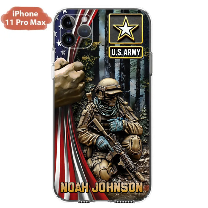 Custom Personalized Veteran Phone Case For iPhone/ Samsung - Veteran Gift Idea - Custom Name