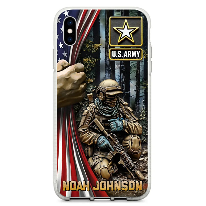 Custom Personalized Veteran Phone Case For iPhone/ Samsung - Veteran Gift Idea - Custom Name